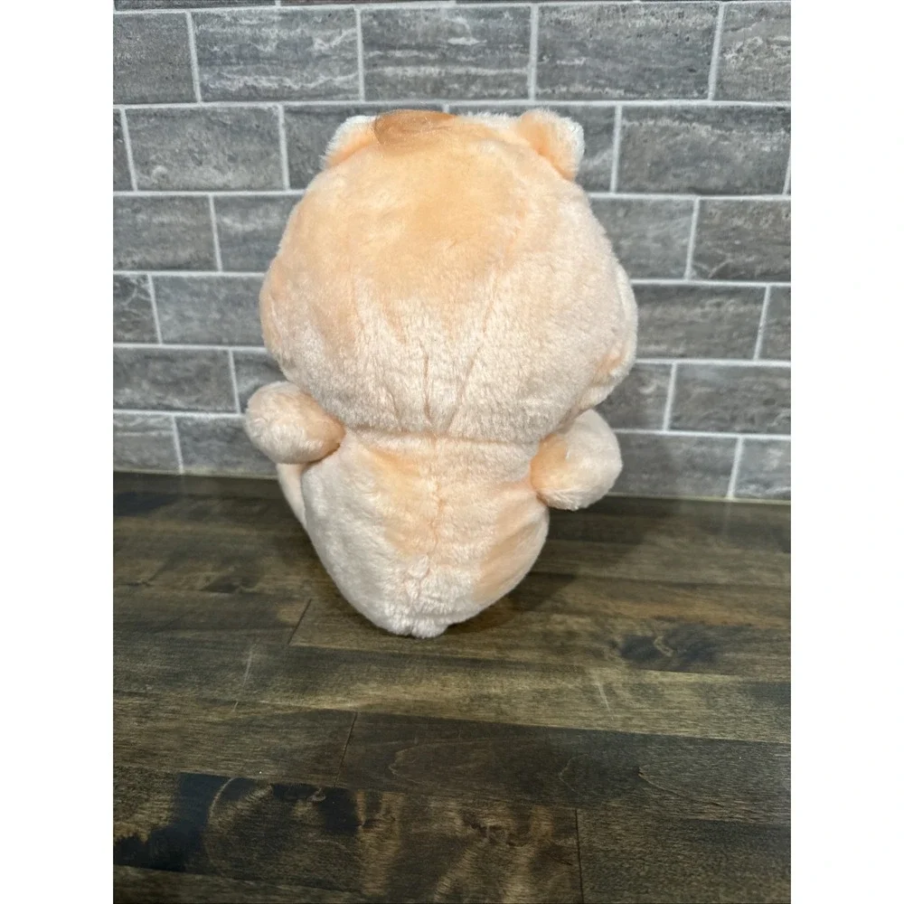 VTG Kenner Care Bear Friend Stuffed Plush Toy Peach Sun Flower Doll 13